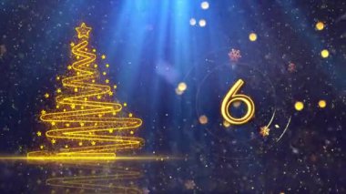 4K, 3840 x 2160 Piksel Çözünürlüğü, 2025 Mutlu Yeni Yıl Geri Sayım Animasyonu, 10 Saniyeden Başlıyor, 2025 Yılına Yüksek Kaliteli Yeni Yıl Animasyonu