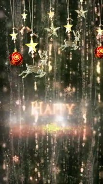 Mobil Dikey Çözünürlük 2160 x 3840 Piksel, Mutlu Yeni Yıl Dilekleri Arkaplanı, Mobil Videolar için Dikey Çözünürlük, Noel, Yeni Yıl, Kış Tanıtımları, Tatil Açılışları