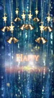 Mobil Dikey Çözünürlük 2160 x 3840 Piksel, Mutlu Yeni Yıl Dilekleri Arkaplanı, Mobil Videolar için Dikey Çözünürlük, Noel, Yeni Yıl, Kış Tanıtımları, Tatil Açılışları