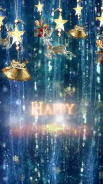 Mobil Dikey Çözünürlük 2160 x 3840 Piksel, Mutlu Yeni Yıl Dilekleri Arkaplanı, Mobil Videolar için Dikey Çözünürlük, Noel, Yeni Yıl, Kış Tanıtımları, Tatil Açılışları