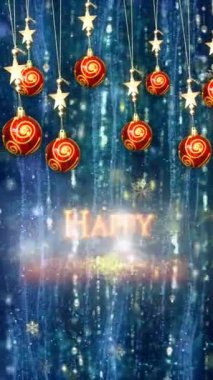 Mobil Dikey Çözünürlük 2160 x 3840 Piksel, Mutlu Yeni Yıl Dilekleri Arkaplanı, Mobil Videolar için Dikey Çözünürlük, Noel, Yeni Yıl, Kış Tanıtımları, Tatil Açılışları