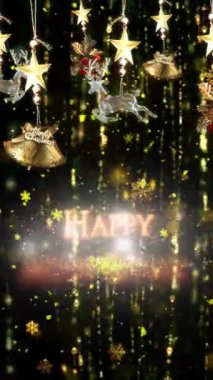 Mobil Dikey Çözünürlük 2160 x 3840 Piksel, Mutlu Yeni Yıl Dilekleri Arkaplanı, Mobil Videolar için Dikey Çözünürlük, Noel, Yeni Yıl, Kış Tanıtımları, Tatil Açılışları