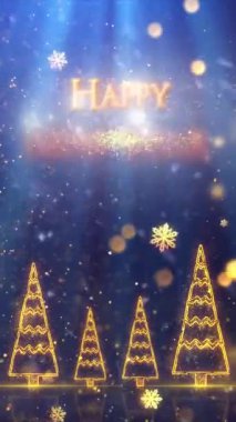 Mobil Dikey Çözünürlük 2160 x 3840 Piksel, Mutlu Yeni Yıl Dilekleri Arkaplanı, Mobil Videolar için Dikey Çözünürlük, Noel, Yeni Yıl, Kış Tanıtımları, Tatil Açılışları