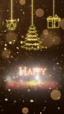 Mobil Dikey Çözünürlük 2160 x 3840 Piksel, Mutlu Yeni Yıl Dilekleri Arkaplanı, Mobil Videolar için Dikey Çözünürlük, Noel, Yeni Yıl, Kış Tanıtımları, Tatil Açılışları