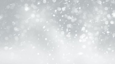 4K, 3840x2160 Pixels, Christmas Snow Fall and Snowflakes Background with Seamless Loop, Holiday Seasons için Yüksek Kalite Noel Animasyonu, Noel, Yeni Yıl, Kış Promosyonları