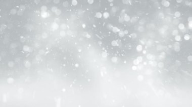 4K, 3840x2160 Pixels, Christmas Snow Fall and Snowflakes Background with Seamless Loop, Holiday Seasons için Yüksek Kalite Noel Animasyonu, Noel, Yeni Yıl, Kış Promosyonları