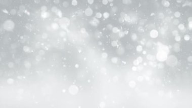 4K, 3840x2160 Pixels, Christmas Snow Fall and Snowflakes Background with Seamless Loop, Holiday Seasons için Yüksek Kalite Noel Animasyonu, Noel, Yeni Yıl, Kış Promosyonları