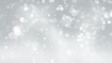 4K, 3840x2160 Pixels, Christmas Snow Fall and Snowflakes Background with Seamless Loop, Holiday Seasons için Yüksek Kalite Noel Animasyonu, Noel, Yeni Yıl, Kış Promosyonları