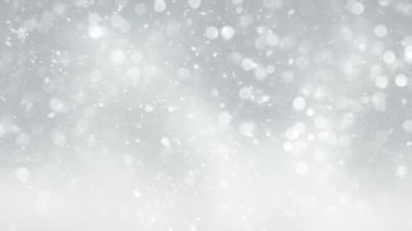 4K, 3840x2160 Pixels, Christmas Snow Fall and Snowflakes Background with Seamless Loop, Holiday Seasons için Yüksek Kalite Noel Animasyonu, Noel, Yeni Yıl, Kış Promosyonları