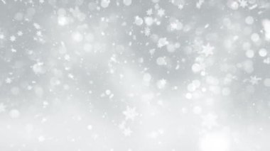 4K, 3840x2160 Pixels, Christmas Snow Fall and Snowflakes Background with Seamless Loop, Holiday Seasons için Yüksek Kalite Noel Animasyonu, Noel, Yeni Yıl, Kış Promosyonları