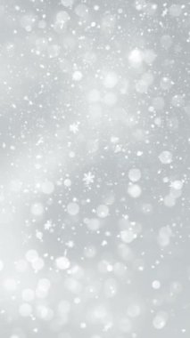 Mobil Dikey Çözünürlük 2160 x 3840 Pikseller, Yılbaşı Kar Taneleri ve Kusursuz Döngüsü Arkaplanı, Mobil Videolar için Dikey Çözünürlük, Noel, Yeni Yıl, Kış Promosyonları, Tatil Açılışları