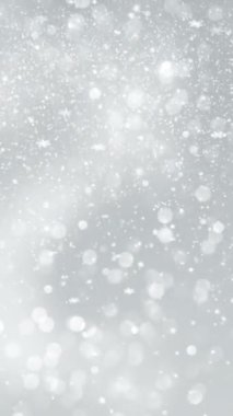 Mobil Dikey Çözünürlük 2160 x 3840 Pikseller, Yılbaşı Kar Taneleri ve Kusursuz Döngüsü Arkaplanı, Mobil Videolar için Dikey Çözünürlük, Noel, Yeni Yıl, Kış Promosyonları, Tatil Açılışları
