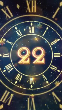 Mobil Dikey Çözünürlük 2160 x 3840 Piksel, 2025 Mutlu Yeni Yıl Geri Sayım Arkaplanı, 30 Saniyeden Başlıyor, 2025 Yılına Mutlu Yeni Yıl Giriş, Mobil Videolar için Dikey Arkaplan