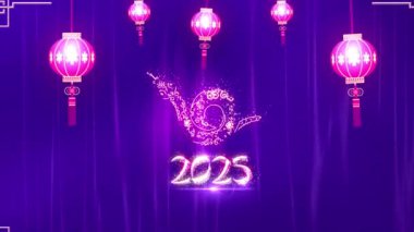 4K Çözünürlük, 3840x2160 Piksel, Çin Yeni Yıl Dilekleri Giriş Arkaplanı, 2025 Yılan Arkaplan Animasyonu, Çin etkinlikleri, Çin Yeni Yıl Dilekleri, Çin Yeni Yıl Kutlamaları
