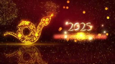 4K Çözünürlük, 3840x2160 Piksel, Çin Yeni Yıl Dilekleri Giriş Arkaplanı, 2025 Yılan Arkaplan Animasyonu, Çin etkinlikleri, Çin Yeni Yıl Dilekleri, Çin Yeni Yıl Kutlamaları