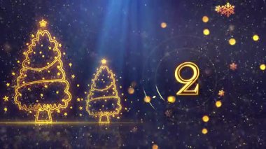 4K, 3840 x 2160 Piksel Çözünürlüğü, 2026 Mutlu Yeni Yıl Geri sayımı, 2026 için Yüksek Kaliteli Yeni Yıl Geri sayımı, 5 Saniyeden başlıyor.