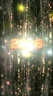 Mobil Dikey Çözünürlük 2160 x 3840 Piksel, 2026 Mutlu Yeni Yıl Dilekleri Animasyonu, Mobil Videolar için Dikey Çözünürlük, 2026 Yılına Mutlu Yıllar Arkaplanı