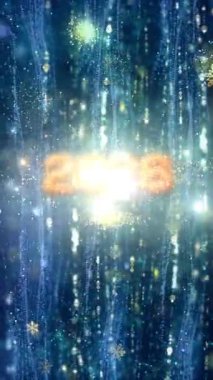 Mobil Dikey Çözünürlük 2160 x 3840 Piksel, 2026 Mutlu Yeni Yıl Dilekleri Animasyonu, Mobil Videolar için Dikey Çözünürlük, 2026 Yılına Mutlu Yıllar Arkaplanı