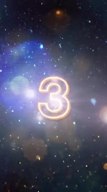 Mobil Dikey Çözünürlük 2160 x 3840 Piksel, 2026 Mutlu Yeni Yıl Geri Sayımı Mobil Videolar için Dikey Çözünürlük, Yıl 2026 için Yüksek Kaliteli Yeni Yıl Geri Sayımı, Beş Saniyeden Başlıyor