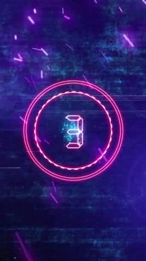 Mobil Dikey Çözünürlük 2160 x 3840 Piksel, 2026 Mutlu Yeni Yıl Geri Sayımı Mobil Videolar için Dikey Çözünürlük, Yıl 2026 için Yüksek Kaliteli Yeni Yıl Geri Sayımı, Beş Saniyeden Başlıyor