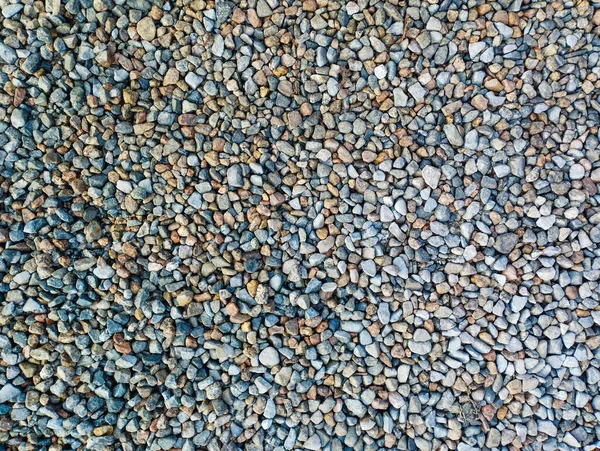 Fundo Pequenas Pedras Cinzas Pebbles Molhados Estrada — Fotografia de Stock