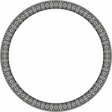 Hint modellerini yönlendir. Ulusal çember süslemeleri, sınırlar, çerçeveler. Güney Amerika halklarının, Maya 'nın, Inca' nın, Azteklerin tek renkli madalyaları. Kumaş, kağıt, tekstil için yazdır