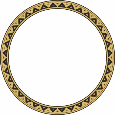 Bizans sınırında altın taşıyıcısı, çerçeve. Yunan deseni, Doğu Roma İmparatorluğu 'nun çizimi. Rus Ortodoks Kilisesi Dekorasyonu