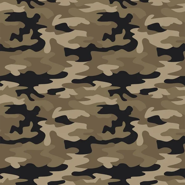 Padrão Sem Costura Vetorial Camuflagem Militar Textura Para Design Impressão —  Vetores de Stock