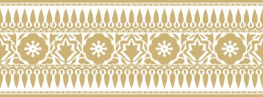 Kusursuz ulusal Hint süsü. Altın sonsuz sınır, çerçeve