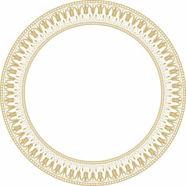 Altın kaplama klasik Yunan aksesuarı. Kalıp, Antik Yunan çemberi. Roma İmparatorluğu Sınır, Çerçeve, Yüzüğü