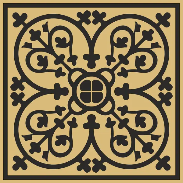 Vektör altın kare klasik Avrupa ulusal süsü. Romalıların etnik kalıpları. Antik Yunan karoları, Roma İmparatorluğu