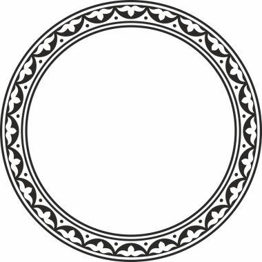 Kazak ulusal süsü etrafında siyah tek renkli taşıyıcı. Büyük Steppe 'deki insanların etnik kalıpları,