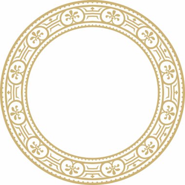 Altın sınır, çerçeve, Pompeii yüzüğü. Çember Napoli süsü. Antik Roma Sanatı