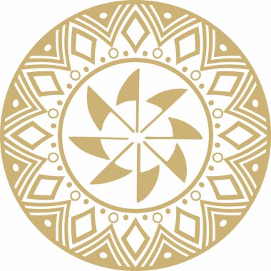 Amerikan yerlilerinin altın desenli taşıyıcıları. Daire şeklinde geometrik şekiller. Amerika 'nın, Maya' nın, Azteklerin, İnka 'nın ulusal süslemeleri.