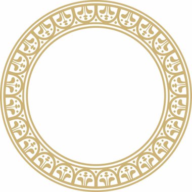 Altın sınır, çerçeve, Pompeii yüzüğü. Çember Napoli süsü. Antik Roma Sanatı