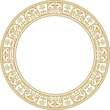 Altın sınır, çerçeve, Pompeii yüzüğü. Çember Napoli süsü. Antik Roma Sanatı