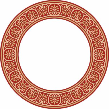 Kırmızı kenarlı, çerçeveli, Pompei yüzüklü altın bir taşıyıcı. Çember Napoli süsü. Antik Roma Sanatı