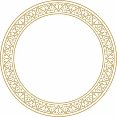 Altın sınır, çerçeve, Pompeii yüzüğü. Çember Napoli süsü. Antik Roma Sanatı