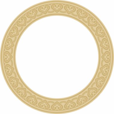 Altın çin çemberi, halka, çerçeve. Doğulu insanların, Kore 'nin, Tayvan' ın, Çin 'in, Hong Kong' un, Endonesi 'nin,