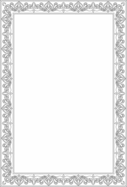 Vektör karesi, eski Rus süsü. Slav dikdörtgeni, sınır, çerçeve. Kraliyet odalarının resimleri.