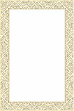 Vektör altın kare Belarus ulusal süs çerçevesi. Slav halkları, Rus, Ukraynalı, Sırp, Polonyalı, Bulgar etnik desenli dikdörtgen. Çapraz dikiş şablonu