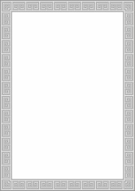 Siyah vektör monokrom klasik Yunan kare taslak süsü. Antik Yunan ve Roma İmparatorluğu dikdörtgeni. Bizans duvarları, zemin ve tavan resimleri. Avrupa saraylarının dekorasyonu. Boyalı cam şablonu