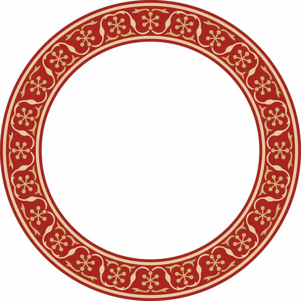 Kırmızı İran aksesuarlı saf altın. Çember, halka, çerçeve, sınır, İran, Irak, Tacikistan halklarının etnik düzeni