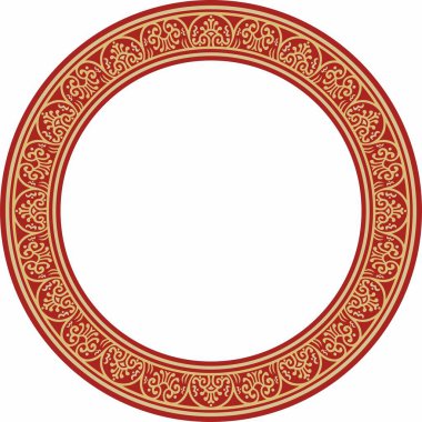 Kırmızı kenarlı, çerçeveli, Pompei yüzüklü altın bir taşıyıcı. Çember Napoli süsü. Antik Roma Sanatı