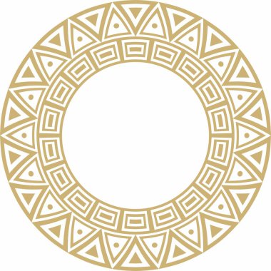 Amerikan yerlilerinin altın desenli taşıyıcıları. Daire şeklinde geometrik şekiller. Amerika 'nın, Maya' nın, Azteklerin, İnka 'nın ulusal süslemeleri.