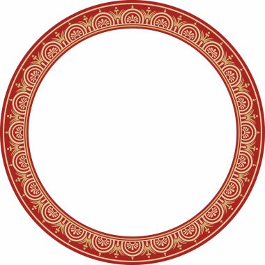 Kırmızı kenarlı, çerçeveli, Pompei yüzüklü altın bir taşıyıcı. Çember Napoli süsü. Antik Roma Sanatı