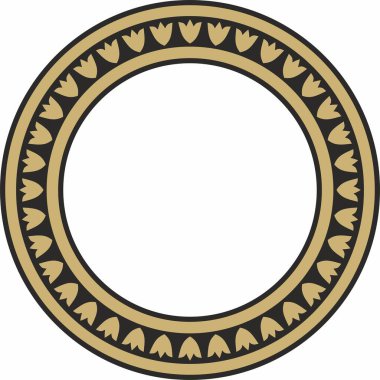 Türk milli süsü olarak altın ve siyah taşıyıcı. Osmanlı sınırı, çerçeve. Etnik çiçek çemberi, halka, Seljuk Türkleri deseni. Sultan 'ın sarayının dekorasyonu.