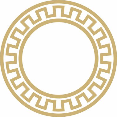 Altın Yahudi ulusal süsü etrafında vektör. Davut Yıldızı. Semitik halk çemberi, düzen. İsrail etnik işareti, halka