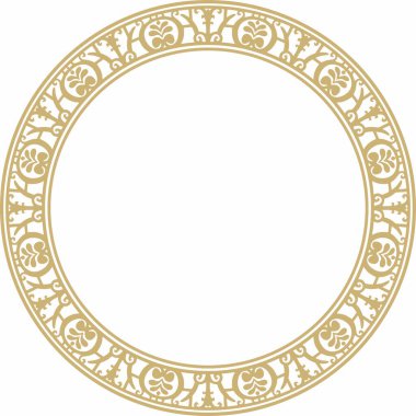 Altın sınır, çerçeve, Pompeii yüzüğü. Çember Napoli süsü. Antik Roma Sanatı