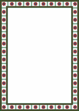 Vektör renkli gotik kare süsü. Orta Çağ Avrupa dikdörtgeni, sınır. Klasik Almanların, Açılar, Saksonlar, Franklar.